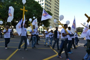 SINPRF-MS participa de mobilização no centro de Campo Grande