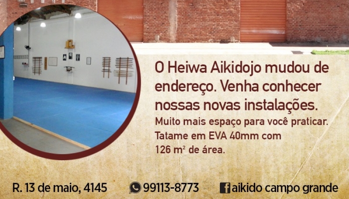 Academia de Aikido muda de endereço 