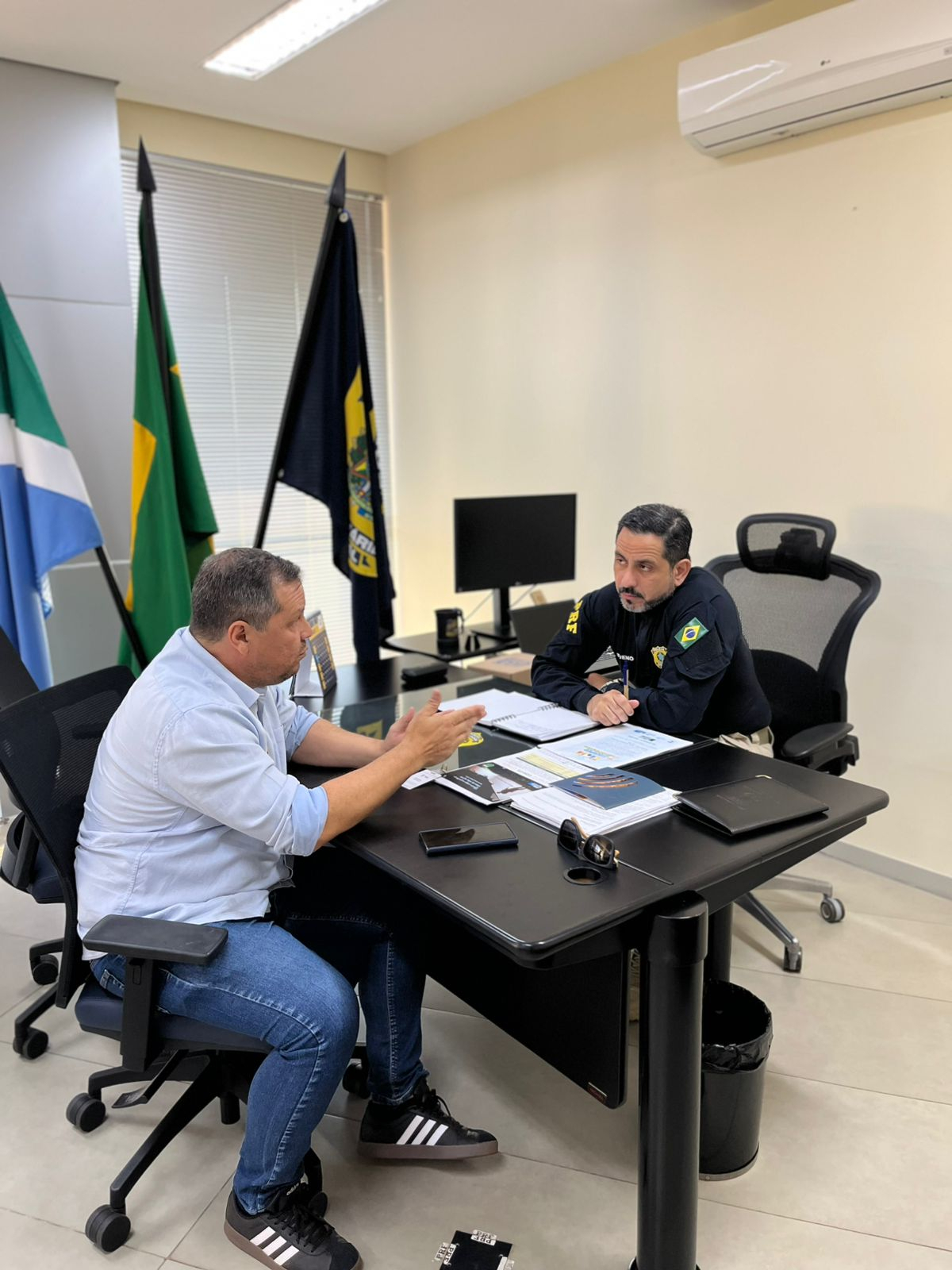 Presidente do SINPRF/MS apresenta demandas de policiais a superintendente da PRF